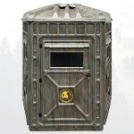 Outta Site Thicket 5-Sided Arctic Hunting Blind – 2-3 Persons Hard-Sided Ground Blind for Deer, Turkey Hunting – Oak