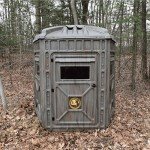 Outta Site Thicket 5-Sided Arctic Hunting Blind – 2-3 Persons Hard-Sided Ground Blind for Deer, Turkey Hunting – Oak