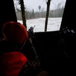 Rivers Edge LM603 Landmark 600 Permanent Blind, 7' Height, 6' x 6' Interior Space, Adjustable Shooting Windows, Hinged Door, Constructed from Marine-Grade Reinforced Synthetic Tarpaulin