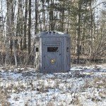 Outta Site Thicket 5-Sided Arctic Hunting Blind – 2-3 Persons Hard-Sided Ground Blind for Deer, Turkey Hunting – Oak