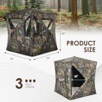 GYMAX 3-Person Pop Up Hunting Blind Tent