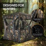 GYMAX 3-Person Pop Up Hunting Blind Tent