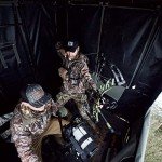 Rivers Edge LM603 Landmark 600 Permanent Blind, 7' Height, 6' x 6' Interior Space, Adjustable Shooting Windows, Hinged Door, Constructed from Marine-Grade Reinforced Synthetic Tarpaulin