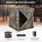 GYMAX 3-Person Pop Up Hunting Blind Tent
