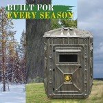 Outta Site Thicket 5-Sided Arctic Hunting Blind – 2-3 Persons Hard-Sided Ground Blind for Deer, Turkey Hunting – Oak