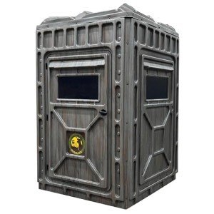 Outta Site Thicket 4-Sided Arctic Hunting Blind – 1-2 Persons Hard-Sided Ground Blind for Deer, Turkey Hunting – Oak
