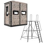 Hawk Double Camo Insulated Steel Hunting Blind