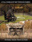 TIDEWE Hunting Blind, 360°Silent See Through Blind with Swing Door, 2-3 Person 300D Pop Up Ground Blind with Detachable Blackout Panel & Carrying Bag, Portable Resilient Hunting Tent for Deer Hunt