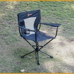 360° Swivel Hunting Chair with Armrests and Case