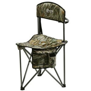 Extra Large Folding Tripod Stool with Backrest
