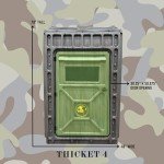 Outta Site Thicket 4-Sided Arctic Hunting Blind – 1-2 Persons Hard-Sided Ground Blind for Deer, Turkey Hunting – Oak