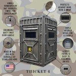Outta Site Thicket 4-Sided Arctic Hunting Blind – 1-2 Persons Hard-Sided Ground Blind for Deer, Turkey Hunting – Oak