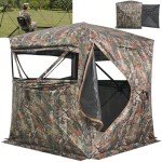 360 See-Through Camouflage Hunting Blind with Carry Bag