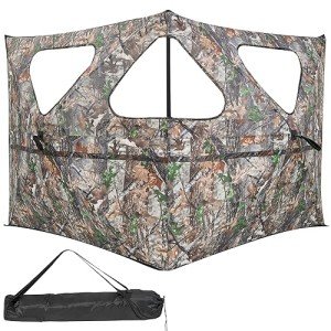 Tangkula Portable 2-Panel Stakeout Hunting Blind