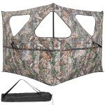 Tangkula Portable 2-Panel Stakeout Hunting Blind