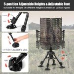 Tangkula 360-Degree Swivel Hunting Chair, Portable