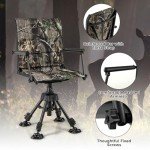 Tangkula 360-Degree Swivel Hunting Chair, Portable