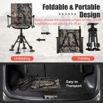 Tangkula 360-Degree Swivel Hunting Chair, Portable
