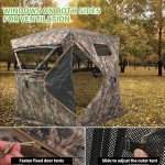 360 See-Through Camouflage Hunting Blind with Carry Bag