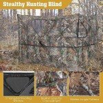 Tangkula Portable 2-Panel Stakeout Hunting Blind