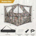 Tangkula Portable 2-Panel Stakeout Hunting Blind
