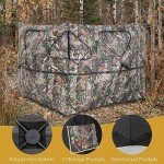 Tangkula Portable 2-Panel Stakeout Hunting Blind