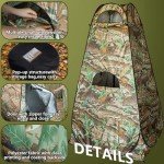 RunNico Hunting Blind Tent, 75''x47''x47'' Higher 1-Person Ground Blind Tent with Around Zipper Windows, Portable Hunter Camouflage Tent for Outdoor Ground Deer Hunting