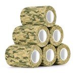 Grassland Camo Self-Adhesive Wrap - 6 Pack