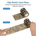 SEADESKY Jungle Camo Adhesive Wrap - 6 Pcs