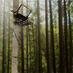 Muddy Partner Ladder Stand - 17' Height Durable Weather-Resistant Outdoor Hunting 2 Person Tree Stand with Extra Large Flex-Tek Seats & 40" W x 33" D Foot Platform, 500 Pound Maximum Capacity