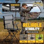 360° Silent Swivel Hunting Chair with Back Support