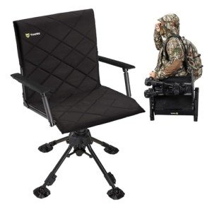 TIDEWE 360° Swivel Hunting Chair with Seat Cover