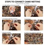 BASSDASH Camo Netting for Hunting Blind Use