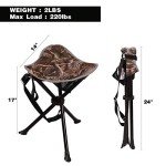 REDCAMP Portable Tripod Stool Set for Hunting