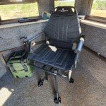 Black Sierra 360° Swivel Hunting Chair with Armrests