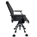 Black Sierra 360° Swivel Hunting Chair with Armrests