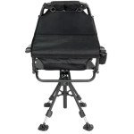 Black Sierra 360° Swivel Hunting Chair with Armrests