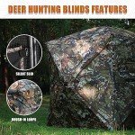 Portable 1-3 Person Camo Hunting Blind with Chair