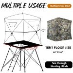 Portable 1-3 Person Camo Hunting Blind with Chair