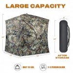 Portable 1-3 Person Camo Hunting Blind with Chair