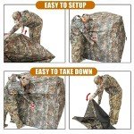Portable 1-3 Person Camo Hunting Blind with Chair