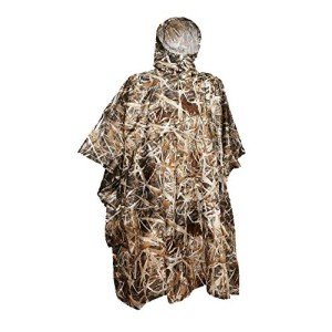 AUSCAMOTEK Waterproof Camo Rain Poncho for Hunting