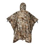 AUSCAMOTEK Waterproof Camo Rain Poncho for Hunting