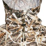 AUSCAMOTEK Waterproof Camo Rain Poncho for Hunting