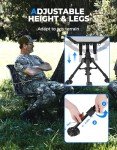 KEMIMOTO 360° Silent Swivel Hunting Chair, Camo