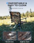 KEMIMOTO 360° Silent Swivel Hunting Chair, Camo