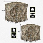 TIDEWE 3-4 Person Camouflage Pop-Up Hunting Blind