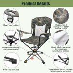 HUNTPAL 360° Swivel Hunting Blind Seat with Armrests