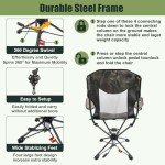 HUNTPAL 360° Swivel Hunting Blind Seat with Armrests
