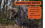 Rhino blinds R100-MOC Tough 2 Person Outside Game Deer and Turkey Hunting Pop-Up Ground Blind, Breakup Country Camouflage